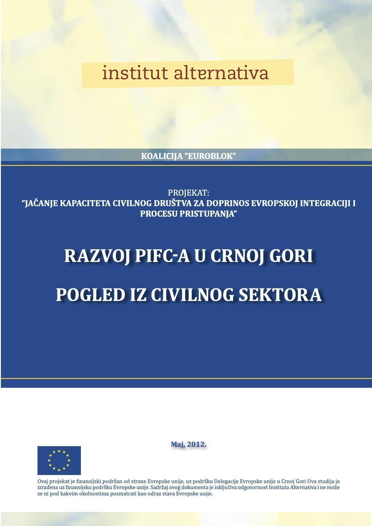 Razvoj PIFC-a u Crnoj Gori - Pogled iz civilnog sektora