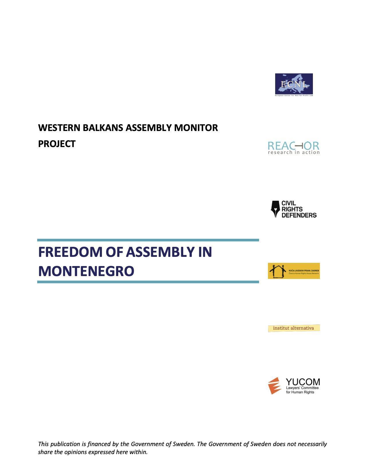 Freedom of Assembly in Montenegro